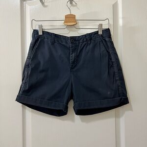 GAP Cotton Girlfriend Chino Blue Shorts Women’s 4